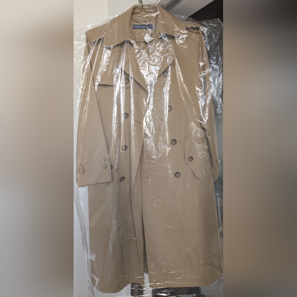Polo Ralph Lauren Double-Breasted Twill Trench Coat - Picture 11 of 12